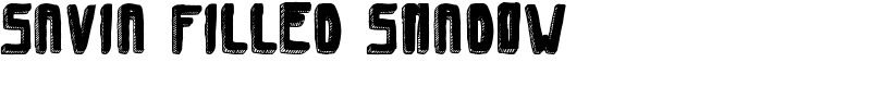 Savia Filled Shadow Font