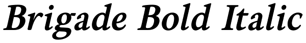 Brigade Bold Italic Font