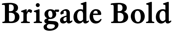 Brigade Bold Font