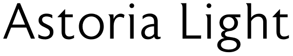 Astoria Light Font