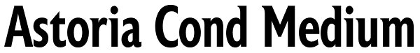 Astoria Cond Medium Font