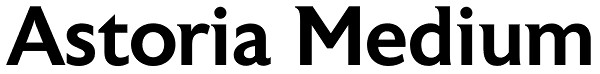 Astoria Medium Font