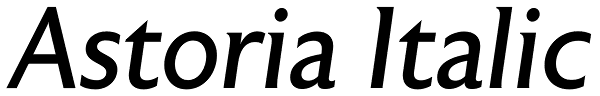 Astoria Italic Font