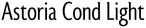 Astoria Cond Light Font