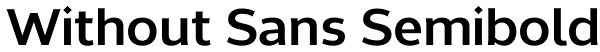 Without Sans Semibold Font