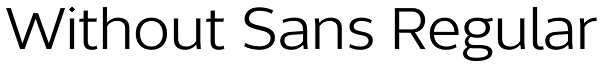 Without Sans Regular Font