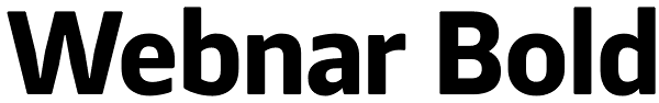 Webnar Bold Font