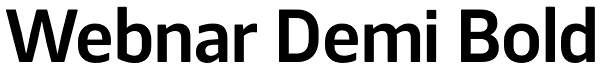 Webnar Demi Bold Font