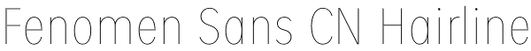 Fenomen Sans CN Hairline Font