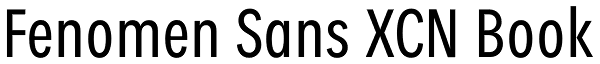 Fenomen Sans XCN Book Font