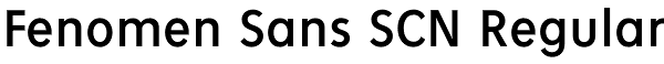 Fenomen Sans SCN Regular Font