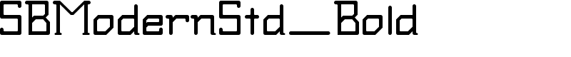 SBModernStd_Bold Font