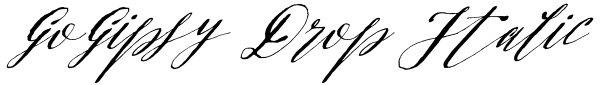 GoGipsy Drop Italic Font
