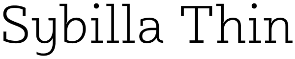 Sybilla Thin Font