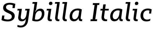 Sybilla Italic Font