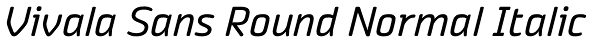 Vivala Sans Round Normal Italic Font