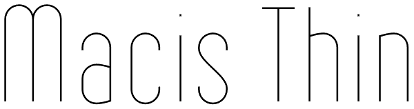 Macis Thin Font