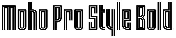 Moho Pro Style Bold Font