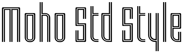 Moho Std Style Font