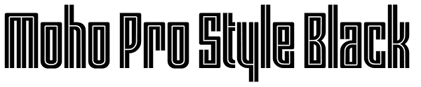 Moho Pro Style Black Font