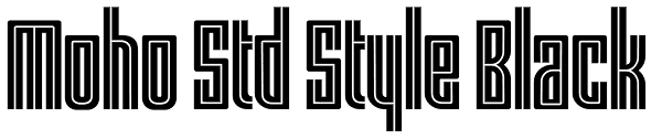 Moho Std Style Black Font