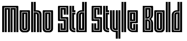 Moho Std Style Bold Font