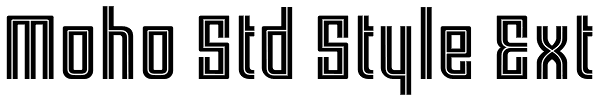 Moho Std Style Ext Font