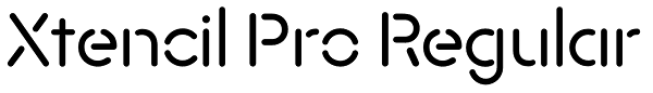 Xtencil Pro Regular Font
