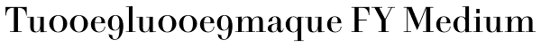 Tu00e9lu00e9maque FY Medium Font