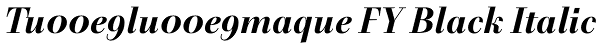 Tu00e9lu00e9maque FY Black Italic Font