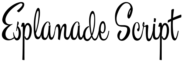 Esplanade Script Font