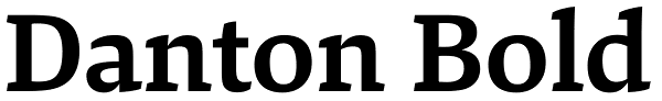 Danton Bold Font