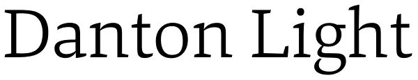 Danton Light Font