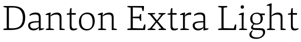 Danton Extra Light Font