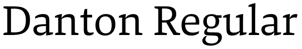 Danton Regular Font