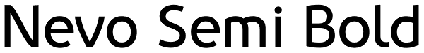 Nevo Semi Bold Font