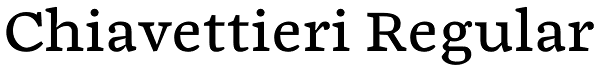 Chiavettieri Regular Font