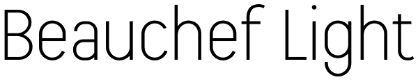 Beauchef Light Font