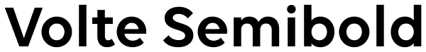 Volte Semibold Font