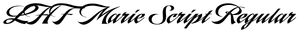 LHF Marie Script Regular Font