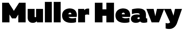 Muller Heavy Font