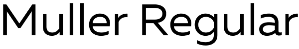 Muller Regular Font