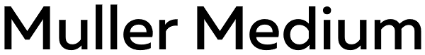 Muller Medium Font