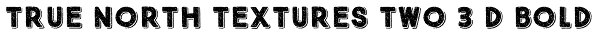 True North Textures Two 3 D Bold Font