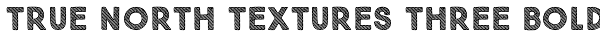 True North Textures Three Bold Font