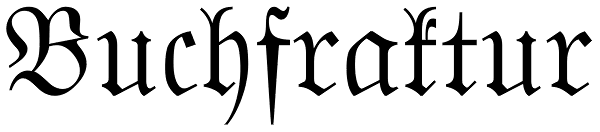 Buchfraktur Font