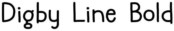 Digby Line Bold Font