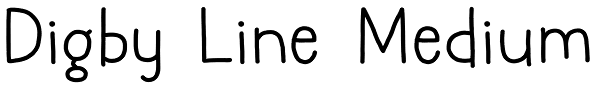 Digby Line Medium Font