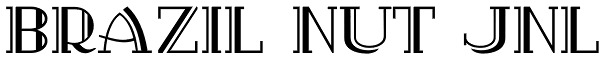 Brazil Nut JNL Font