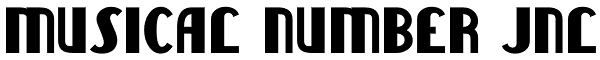 Musical Number JNL Font